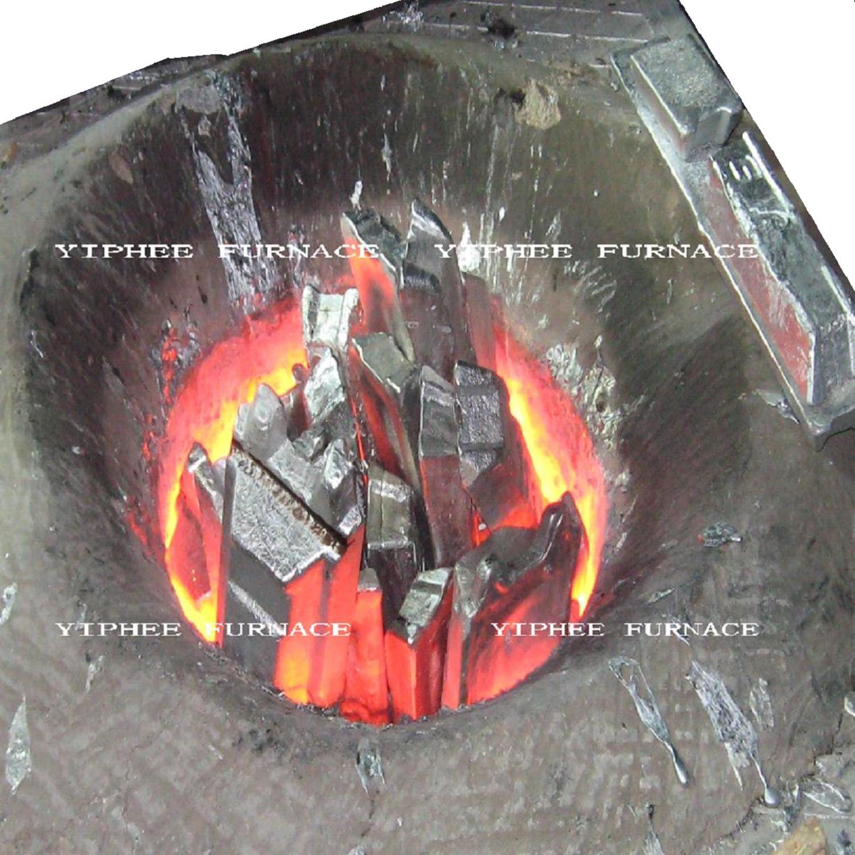 Medium frequency electric furnace 750 kg capacity