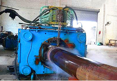 Medium frequency induction heating pipe bending equipment